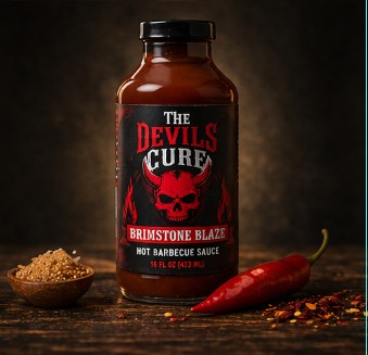 Brimstone Blaze BBQ Sauce bottle