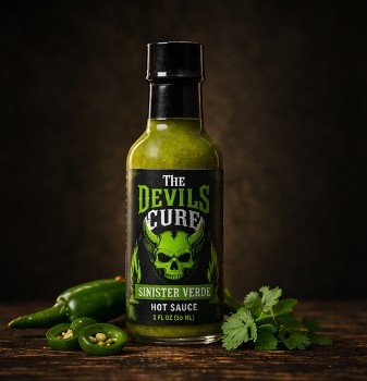 Sinister Verde Hot Sauce bottle